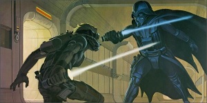 Uno de los diseños de McQuarrie para Star Wars